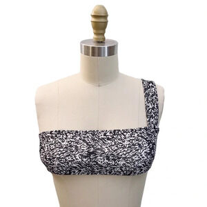 Minimale Animal One Shoulder Bikini Top Printed